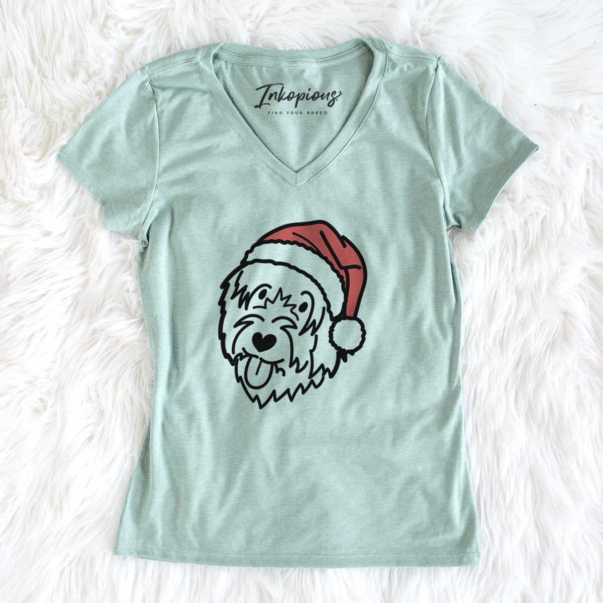 Jolly Catalan Sheepdog - Women&#39;s V-neck Shirt