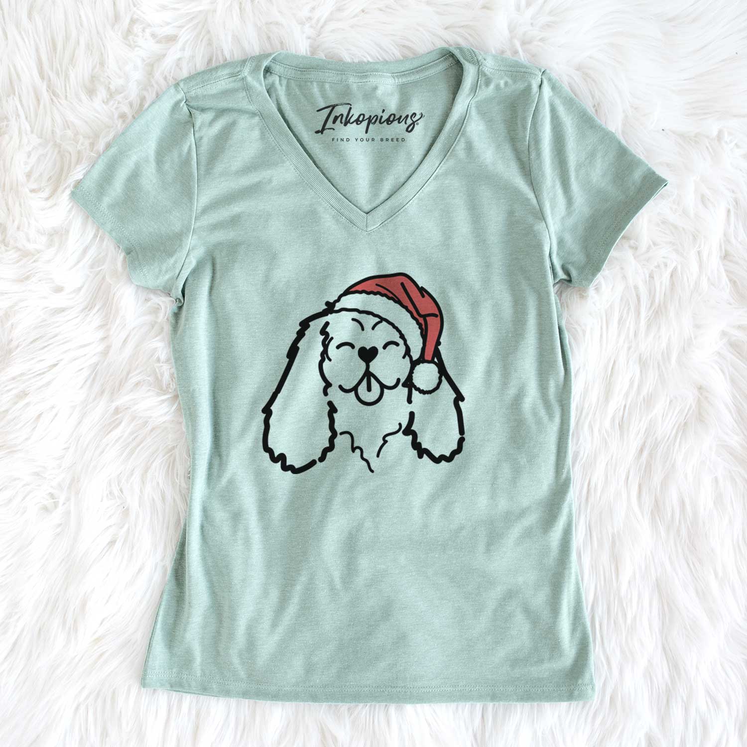 Jolly Cavalier King Charles Spaniel - Women's V-neck Shirt