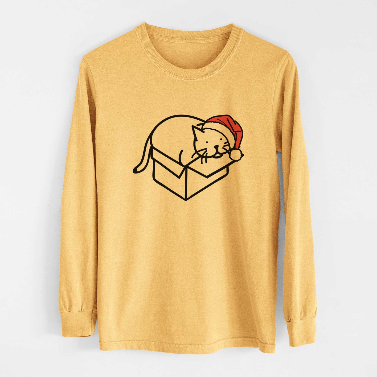 Jolly Cat in a Box - Charlie - Heavyweight 100% Cotton Long Sleeve