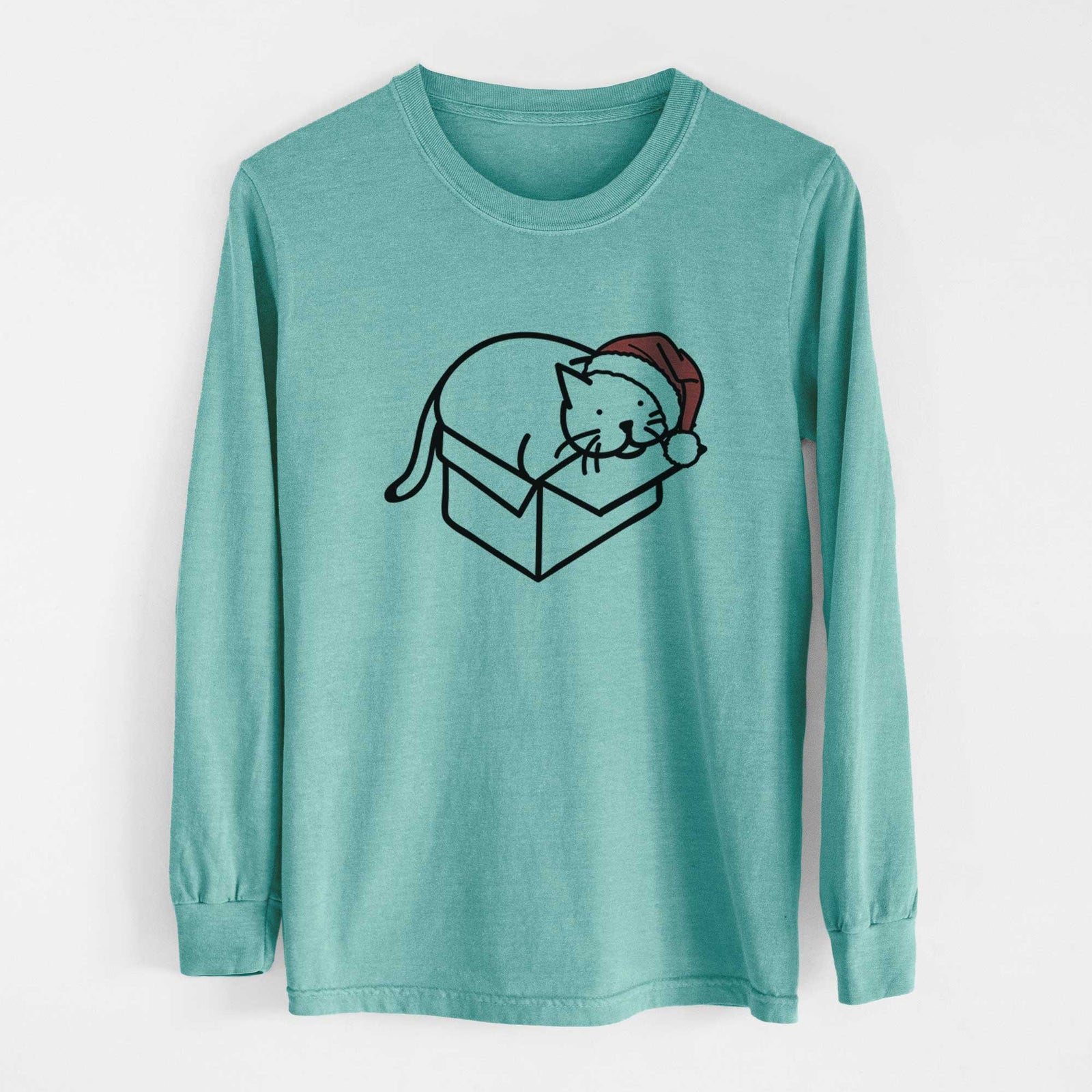 Jolly Cat in a Box - Charlie - Heavyweight 100% Cotton Long Sleeve