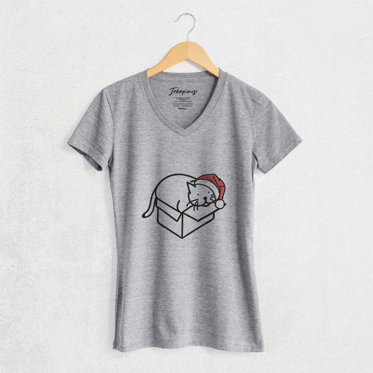Jolly Cat in a Box - Charlie - Women's V-neck Shirt
