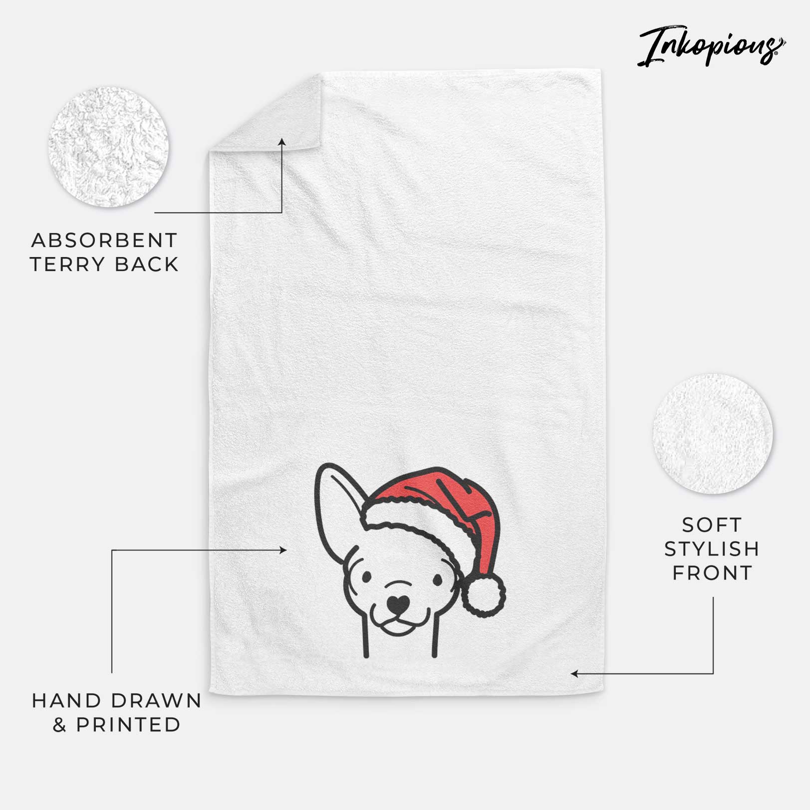 Jolly Chihuahua - Decorative Hand Towel