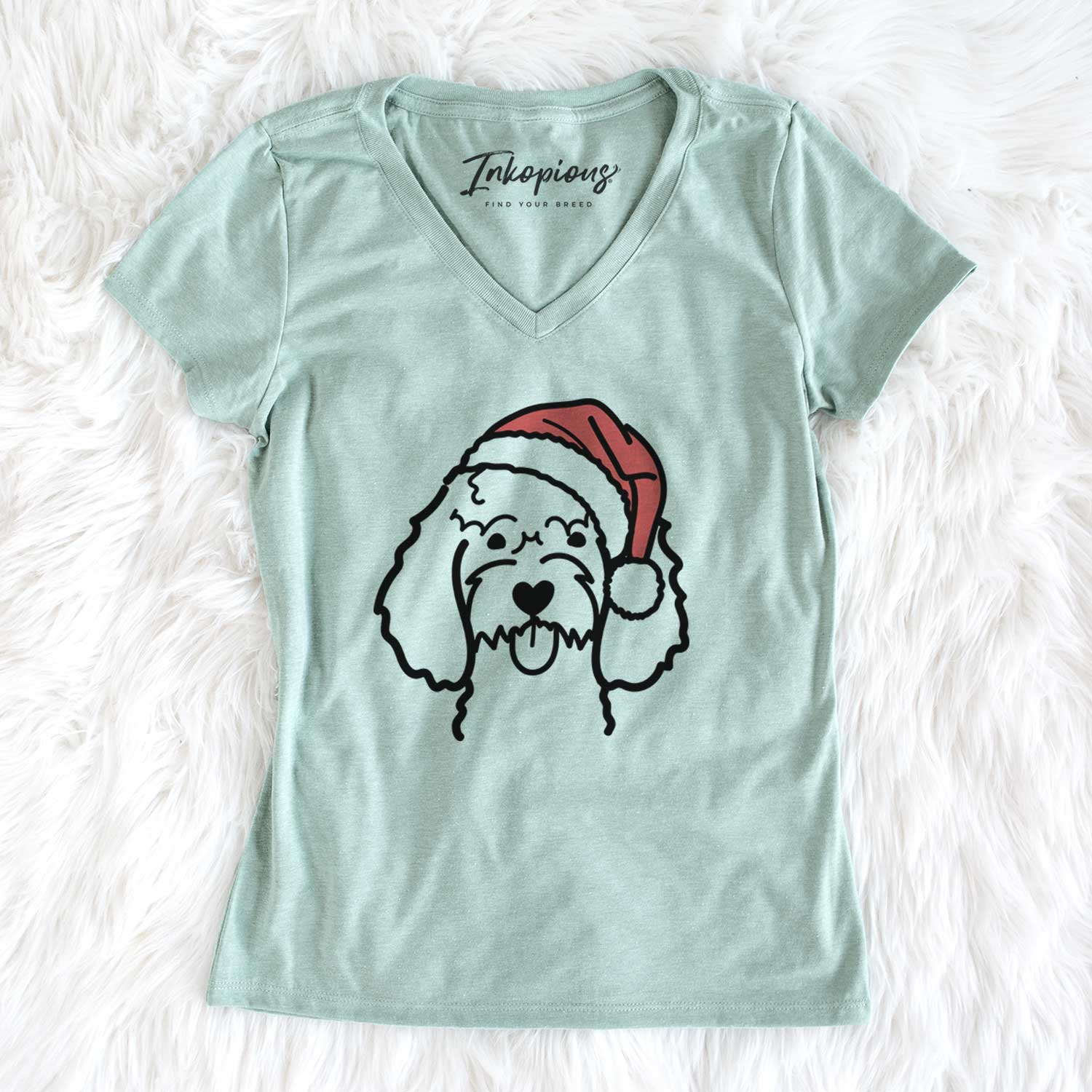 Jolly Cockapoo - Women's V-neck Shirt