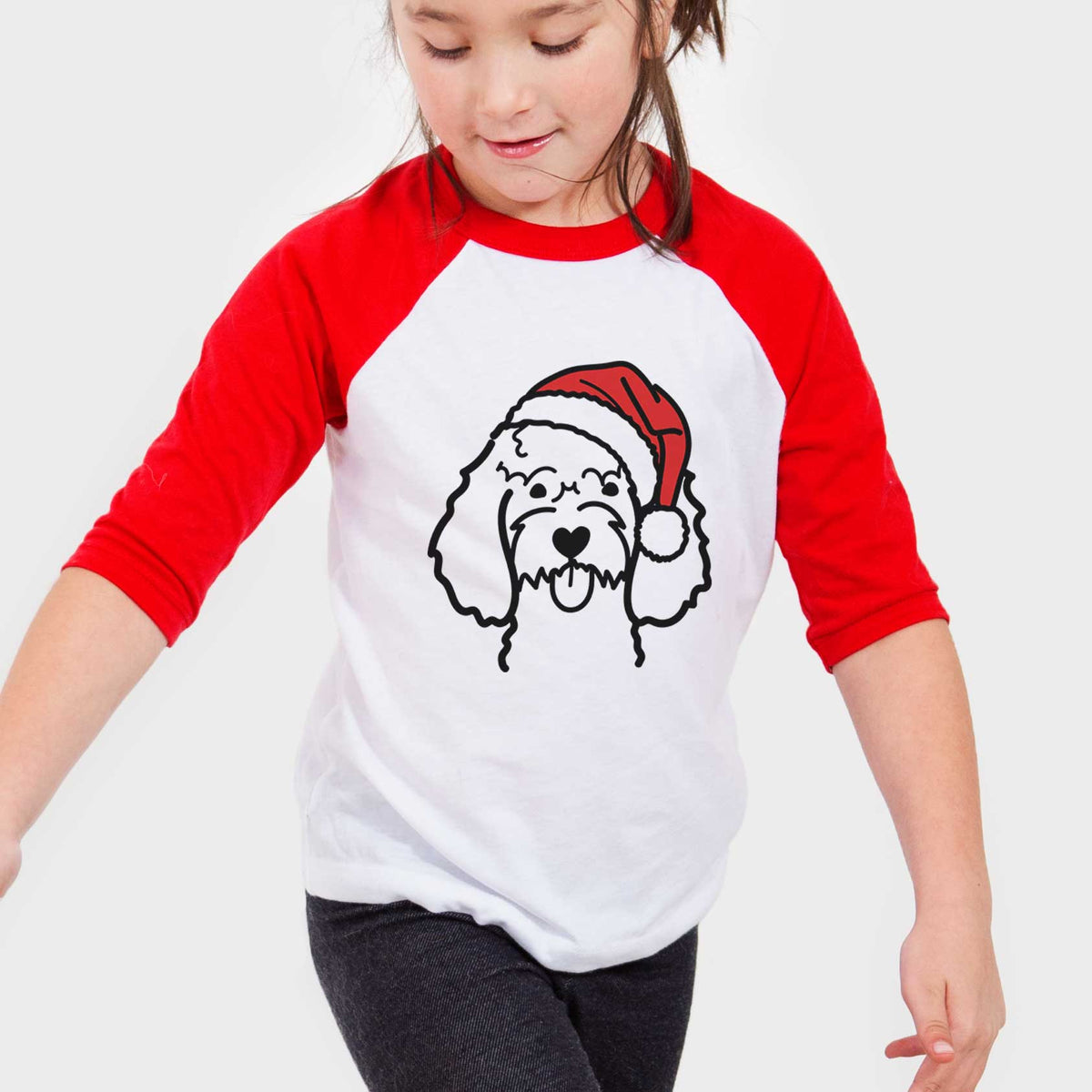 Jolly Cockapoo - Youth 3/4 Long Sleeve