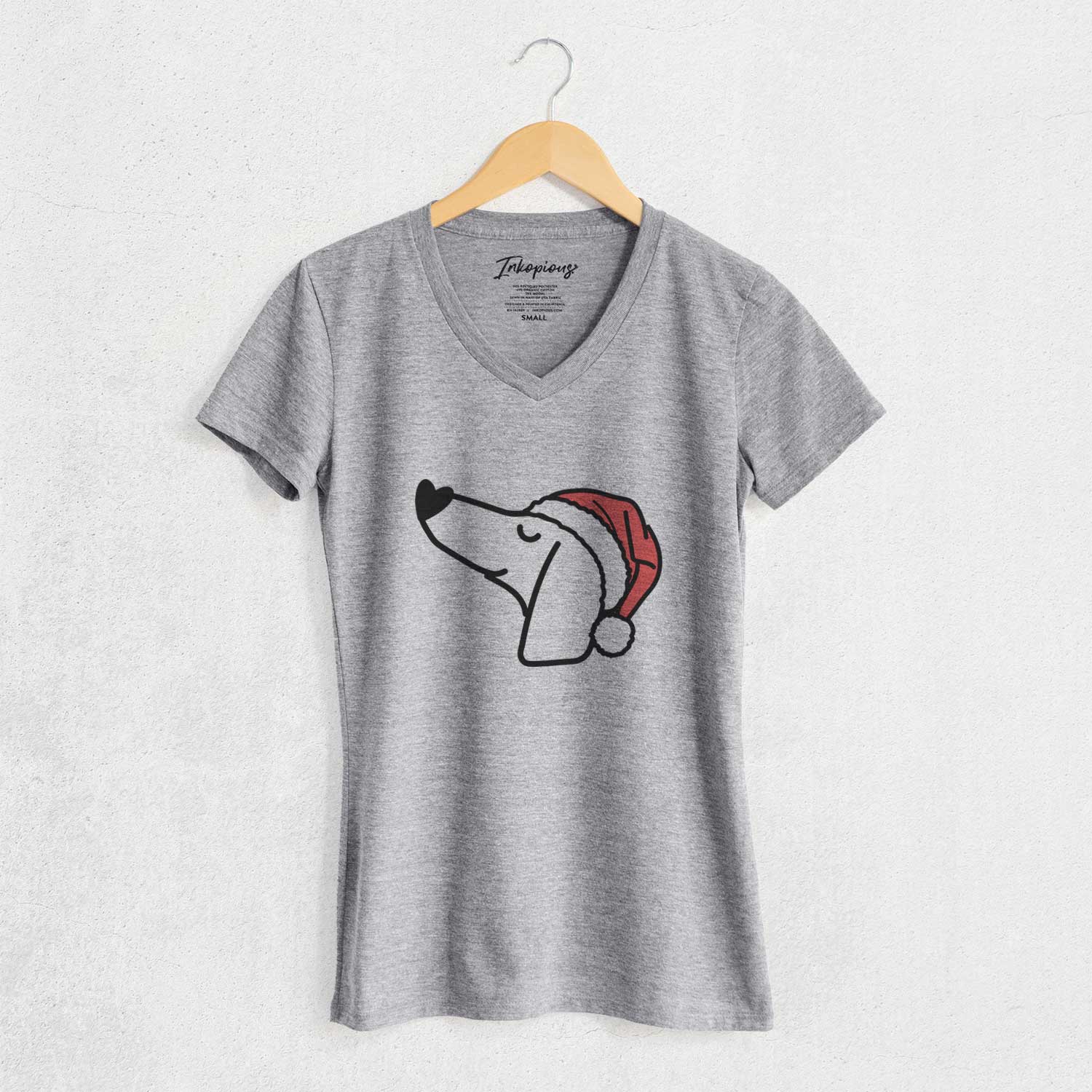 Jolly Dachshund - Women's V-neck Shirt