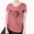 Jolly Dachshund - Women's V-neck Shirt