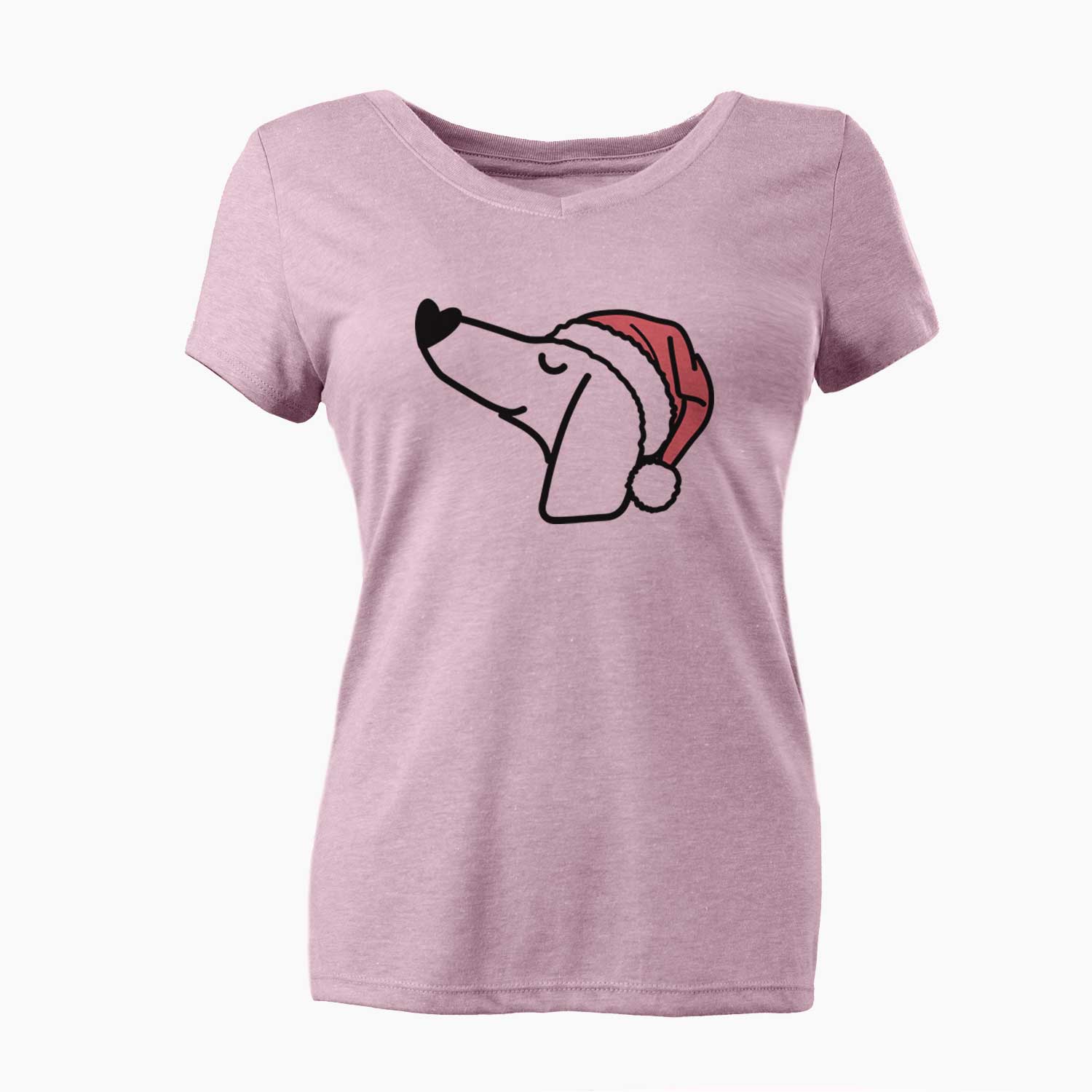 Jolly Dachshund - Women's V-neck Shirt