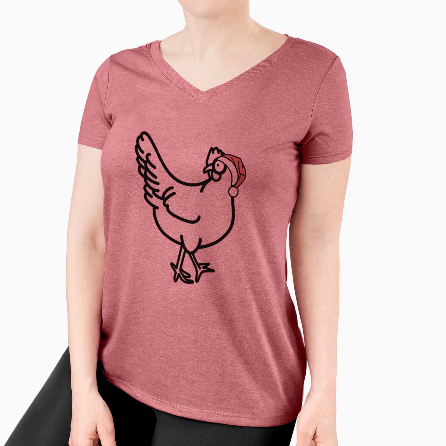 Jolly Chicken - Daisy - Women's V-neck Shirt