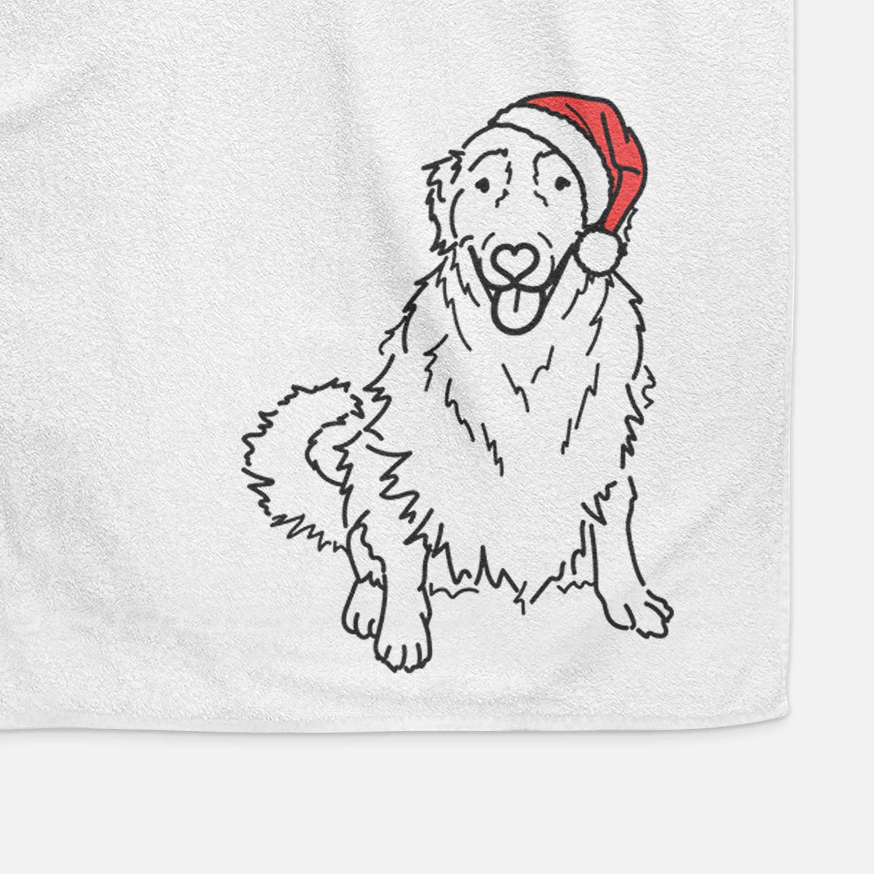 Jolly Golden Retriever - Daisy - Decorative Hand Towel