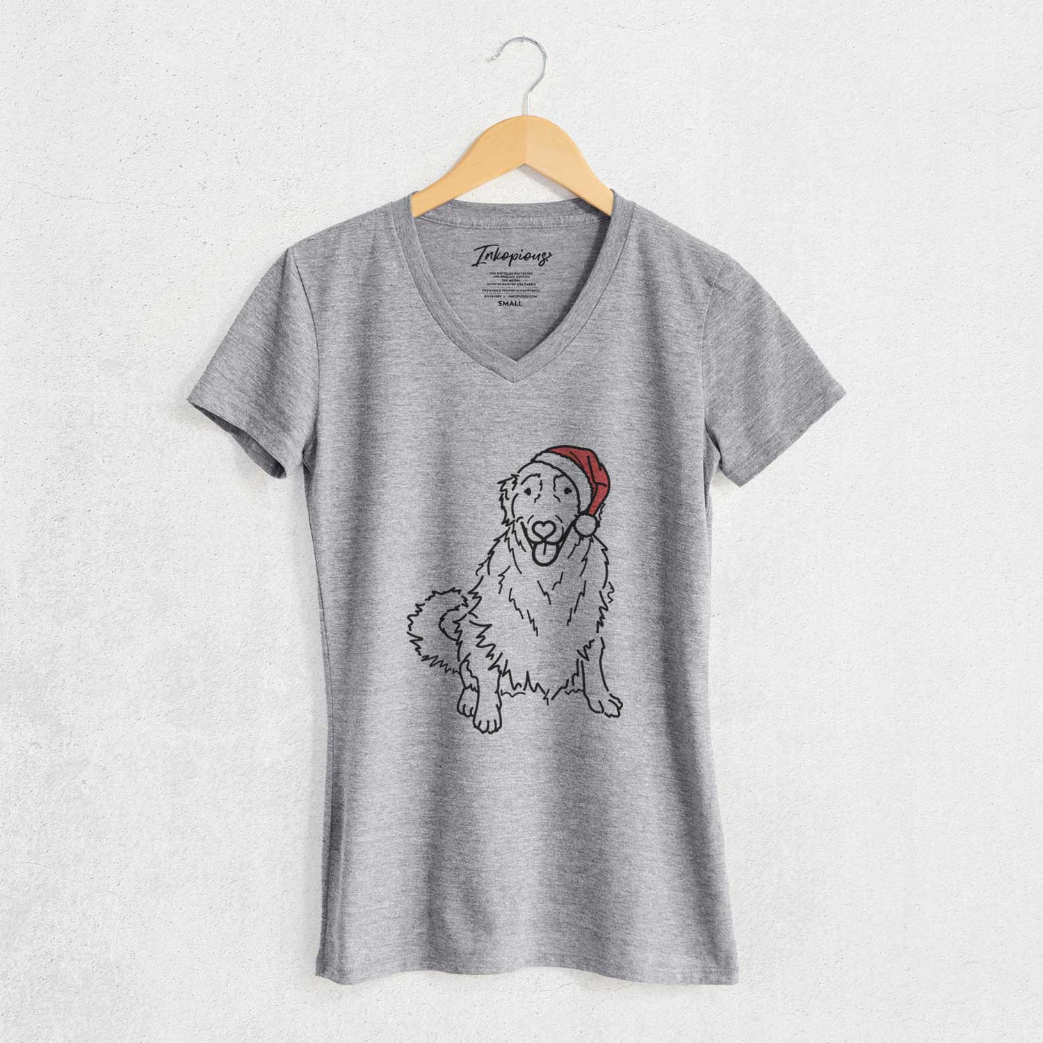 Jolly Golden Retriever - Daisy - Women's V-neck Shirt