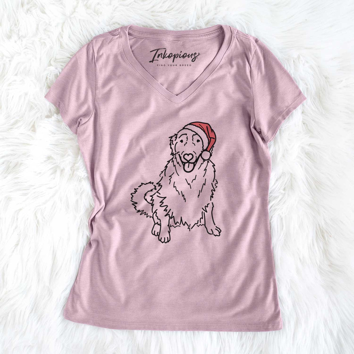Jolly Golden Retriever - Daisy - Women's V-neck Shirt