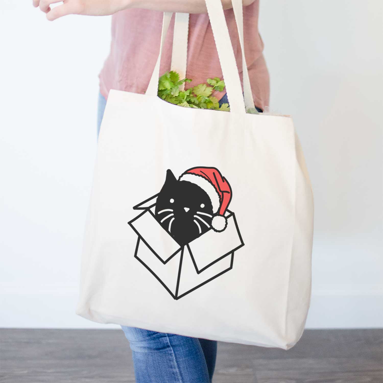 Jolly Black Cat in a Box - Doc - Tote Bag