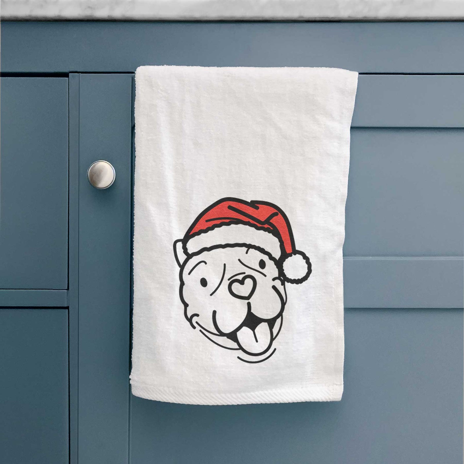 Jolly American Bulldog - Draco - Decorative Hand Towel