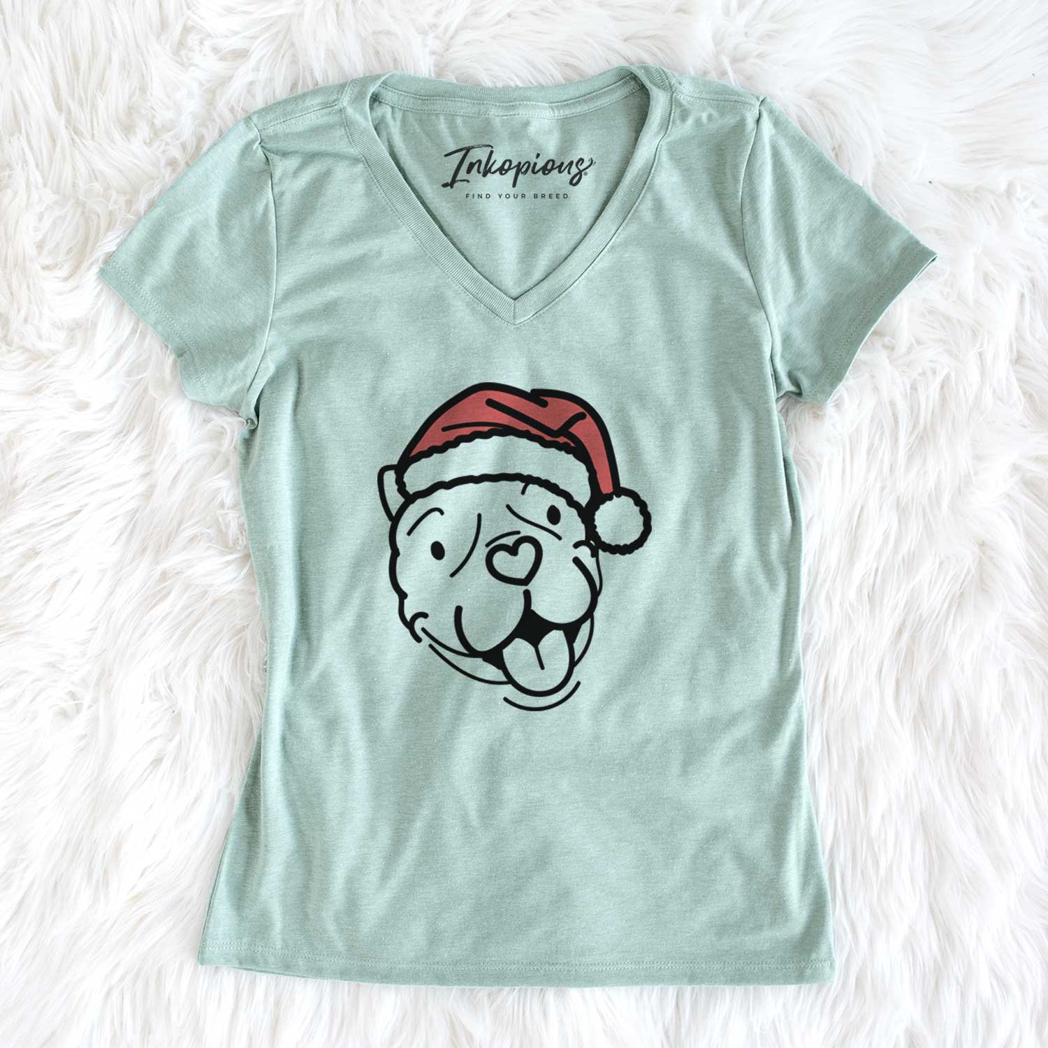 Jolly American Bulldog - Draco - Women's V-neck Shirt