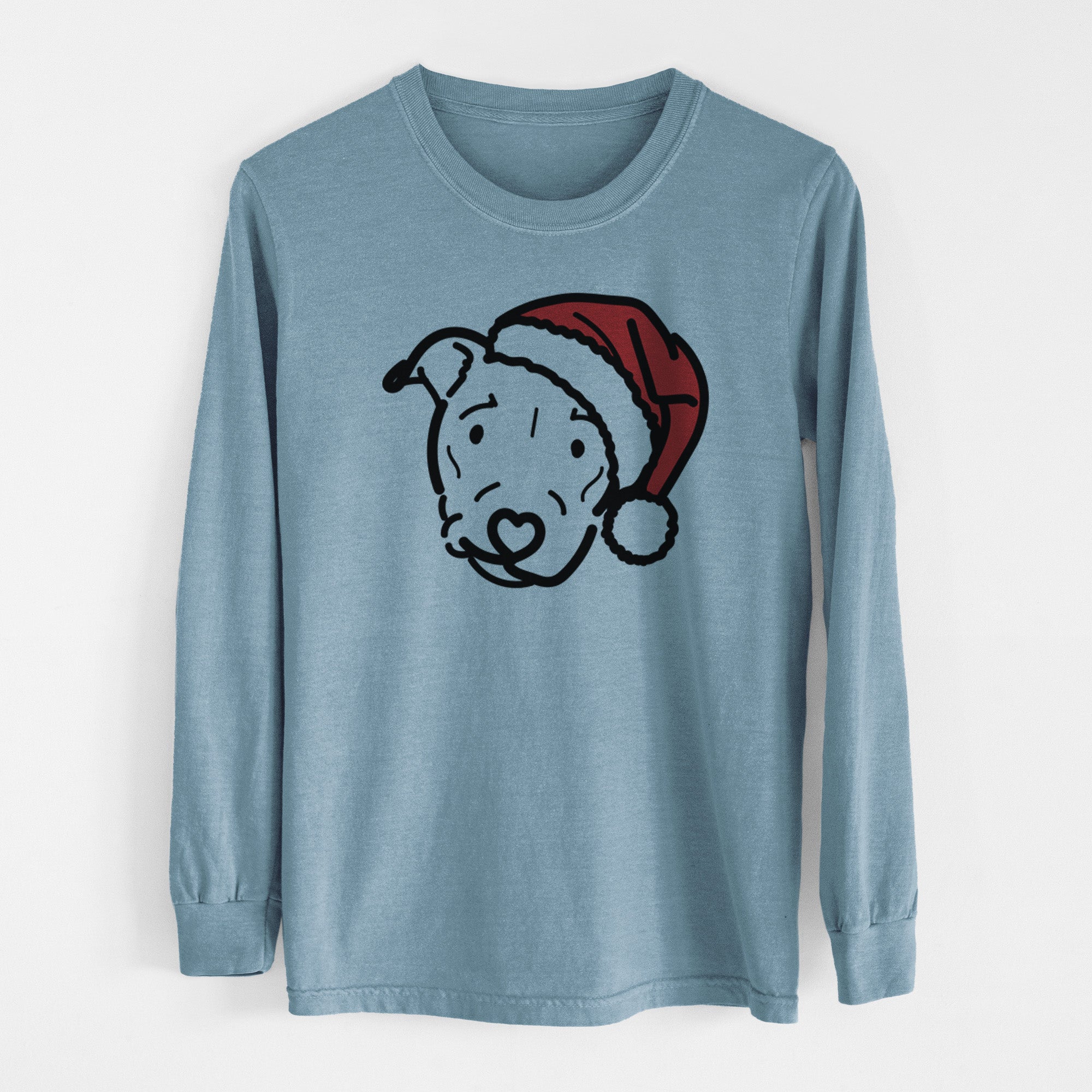 Jolly Pitbull Mix - Ernie - Heavyweight 100% Cotton Long Sleeve