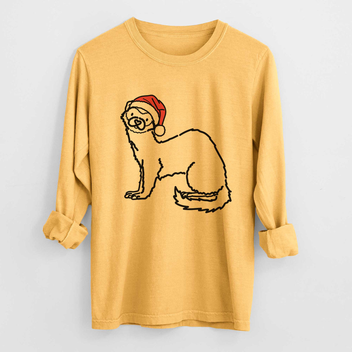 Jolly Ferret - Fern - Heavyweight 100% Cotton Long Sleeve