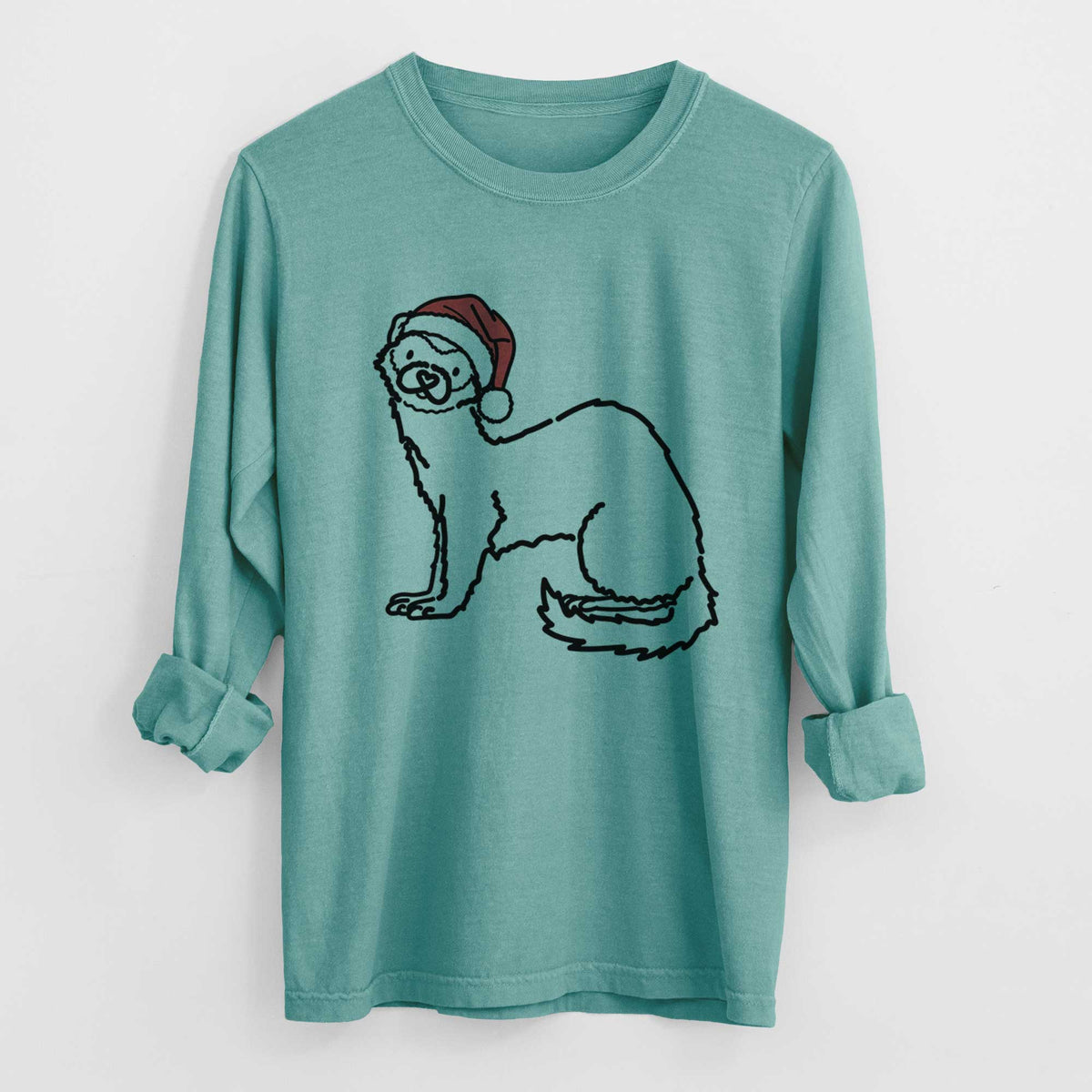 Jolly Ferret - Fern - Heavyweight 100% Cotton Long Sleeve
