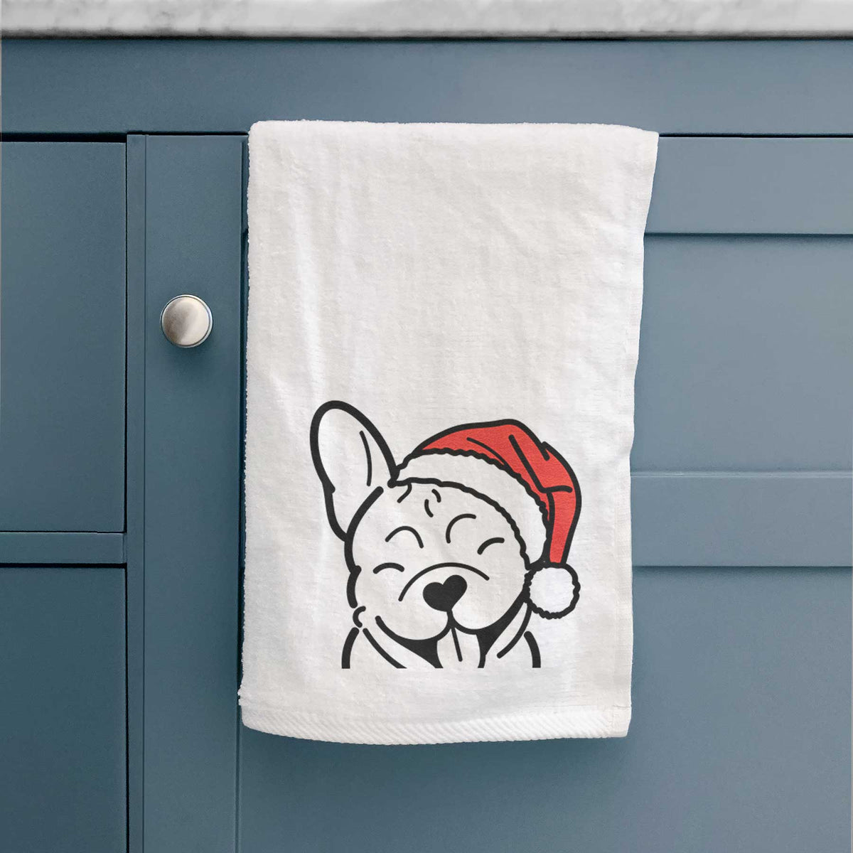 Jolly French Bulldog - Decorative Hand Towel