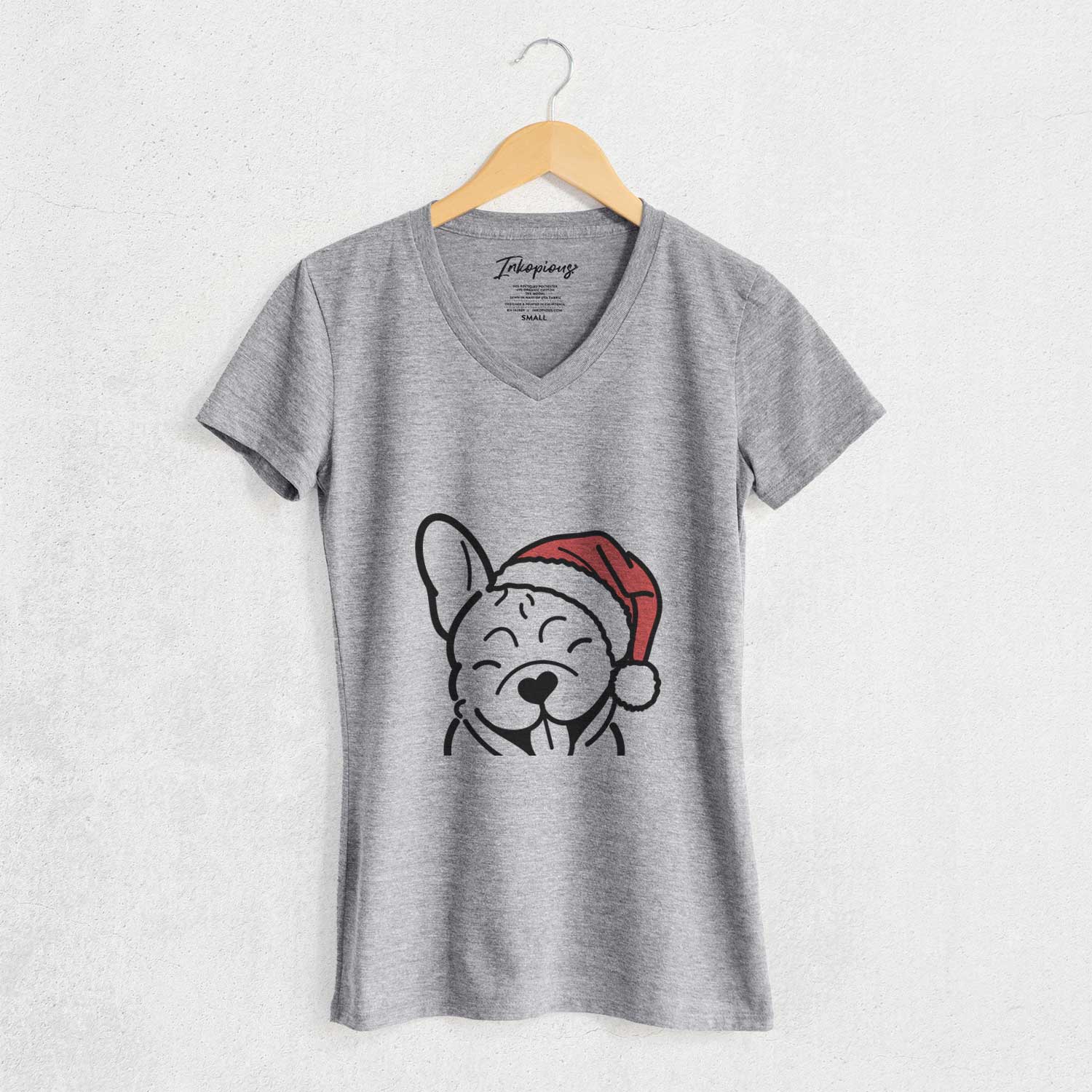 Jolly French Bulldog - Women's V-neck Shirt