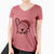 Jolly French Bulldog - Women's V-neck Shirt