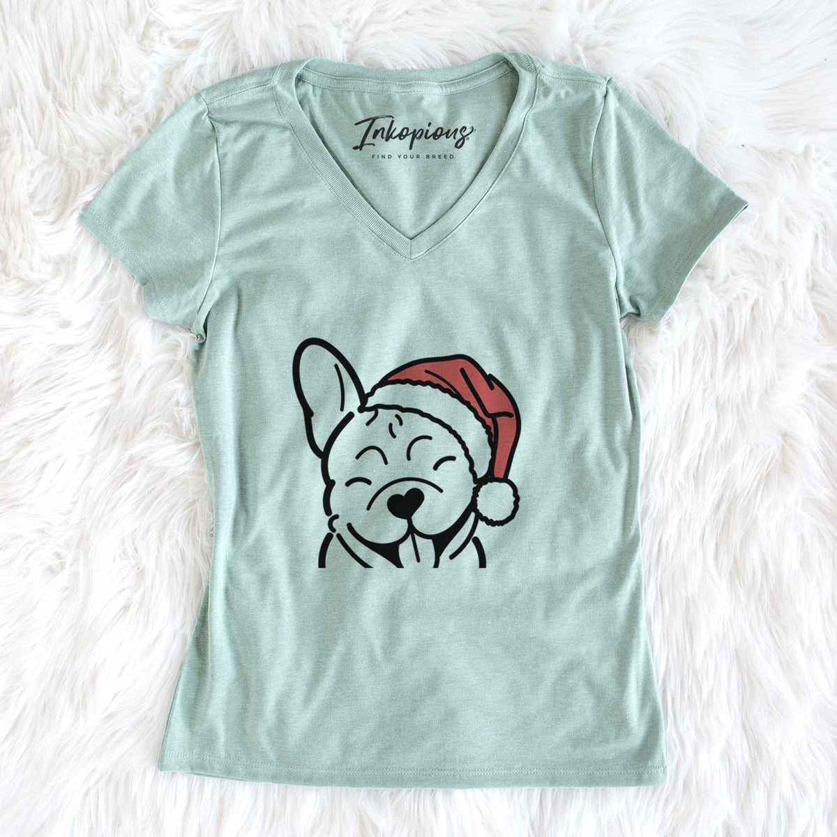 Jolly French Bulldog - Women&#39;s V-neck Shirt