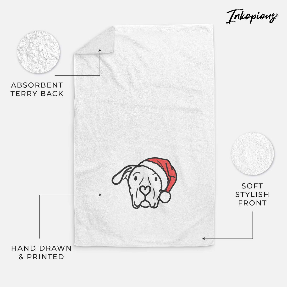 Jolly Dogo Argentino - Genevieve - Decorative Hand Towel