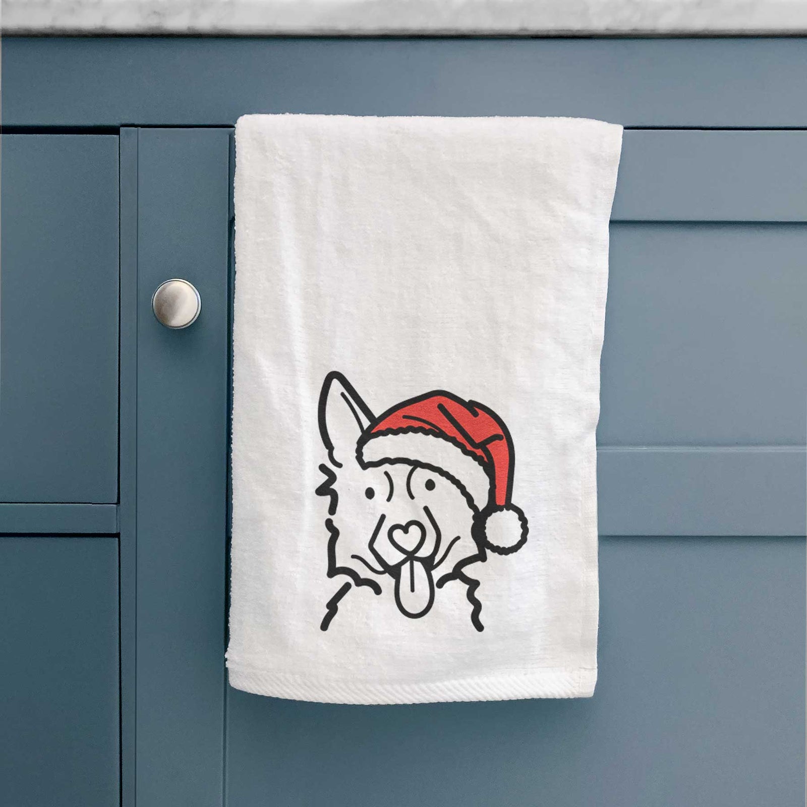 Jolly German Shepherd - Decorative Hand Towel