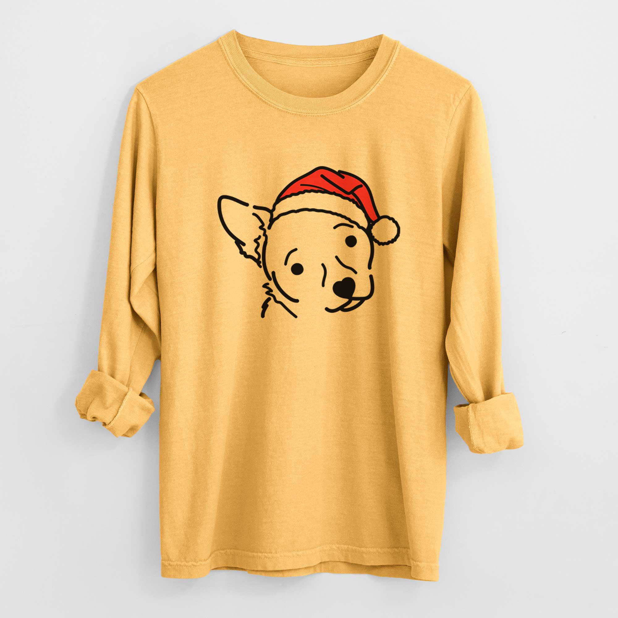 Jolly Chihuahua Mix - GiGi - Heavyweight 100% Cotton Long Sleeve