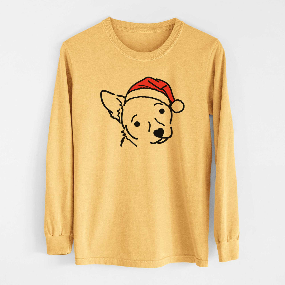 Jolly Chihuahua Mix - GiGi - Heavyweight 100% Cotton Long Sleeve