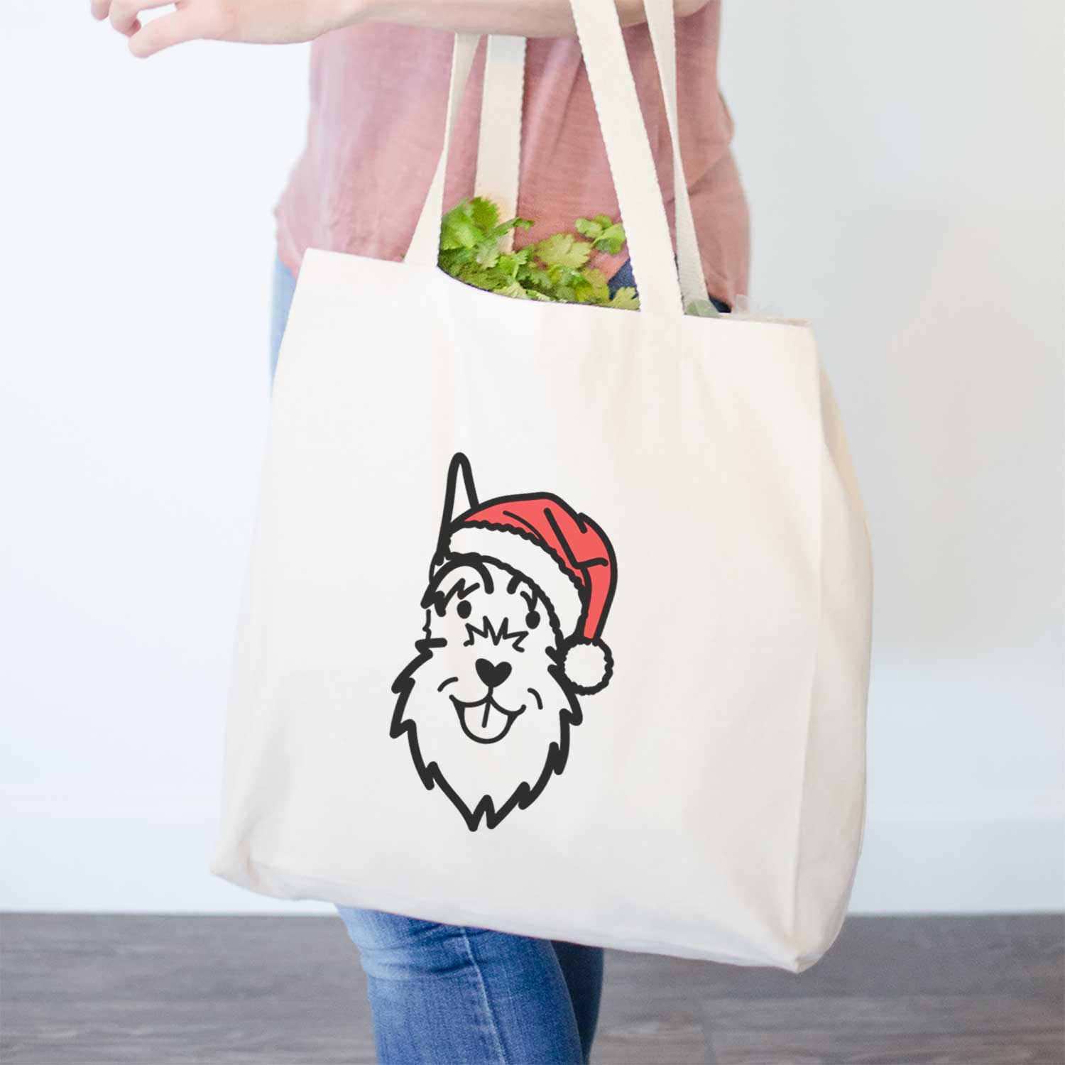 Jolly Schnauzer Cropped Ears - Tote Bag