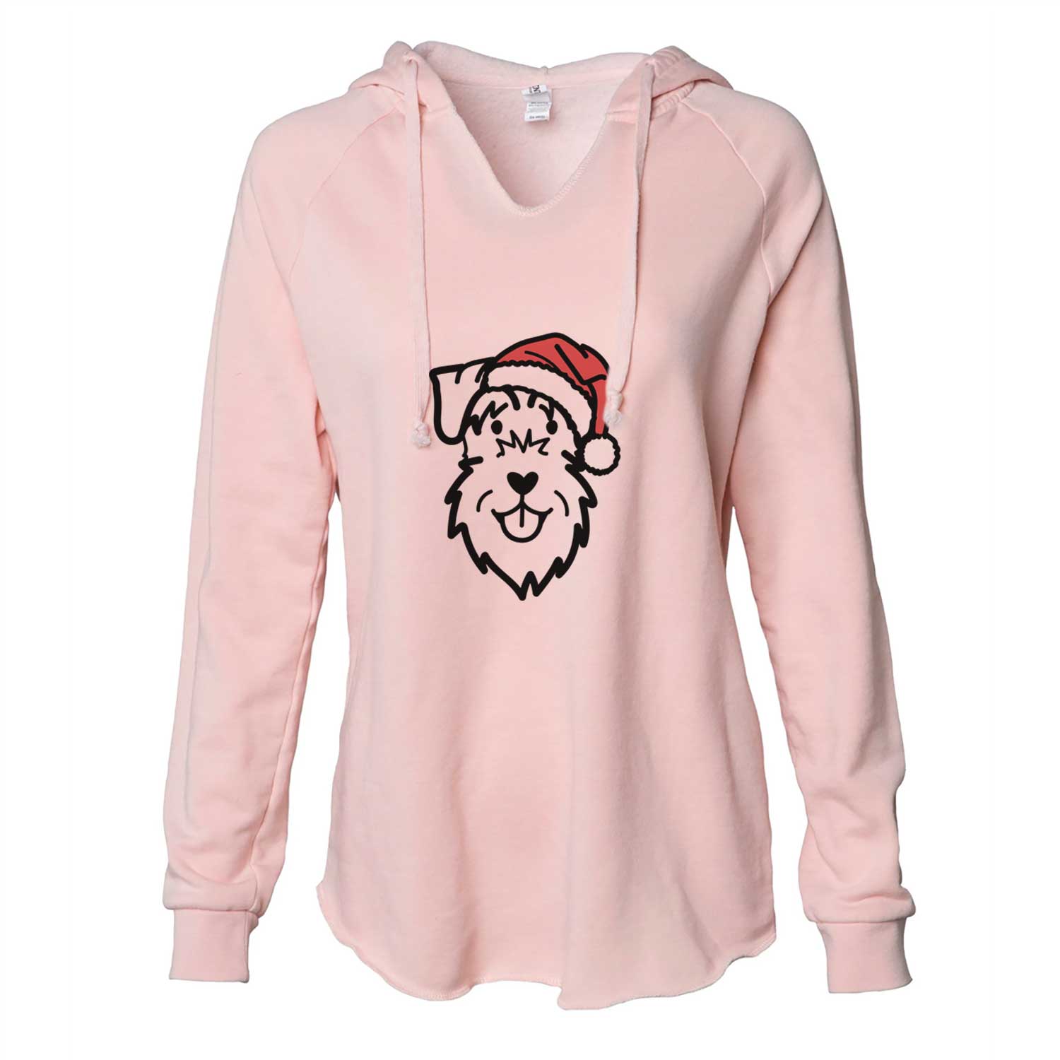 Jolly Schnauzer Natural Ears - Cali Wave Hooded Sweatshirt