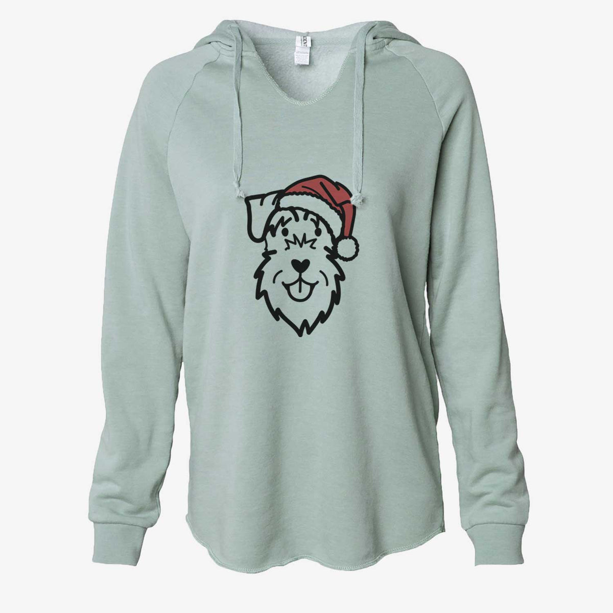 Jolly Schnauzer Natural Ears - Cali Wave Hooded Sweatshirt