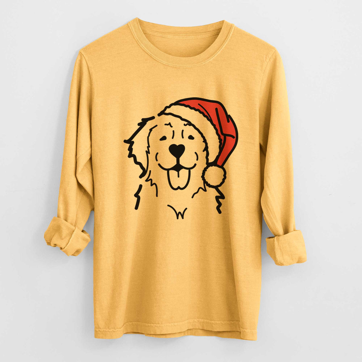 Jolly Golden Retriever - Heavyweight 100% Cotton Long Sleeve