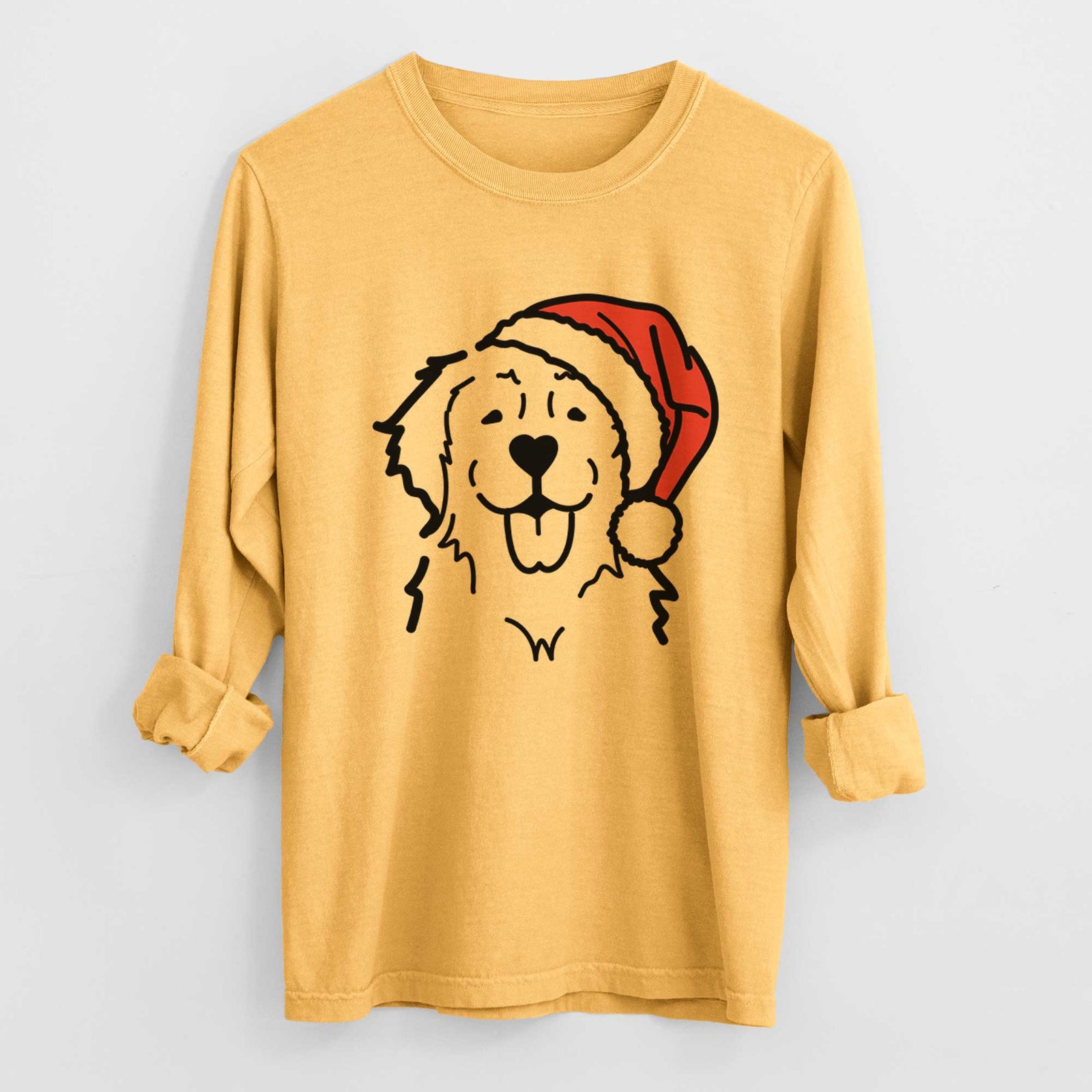 Jolly Golden Retriever - Heavyweight 100% Cotton Long Sleeve