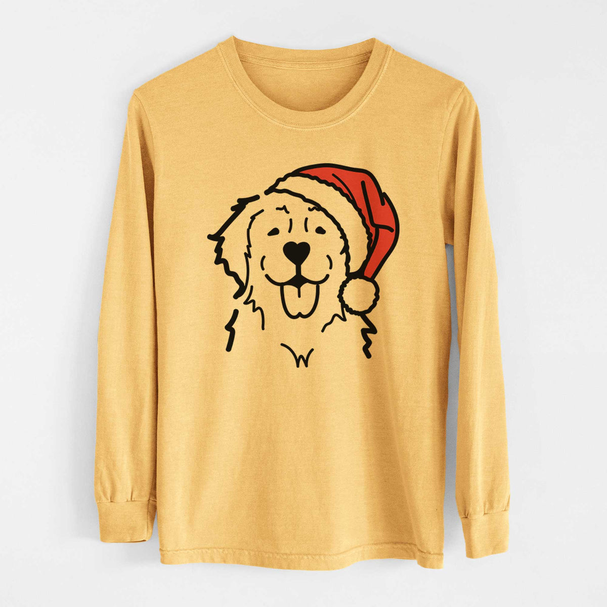 Jolly Golden Retriever - Heavyweight 100% Cotton Long Sleeve