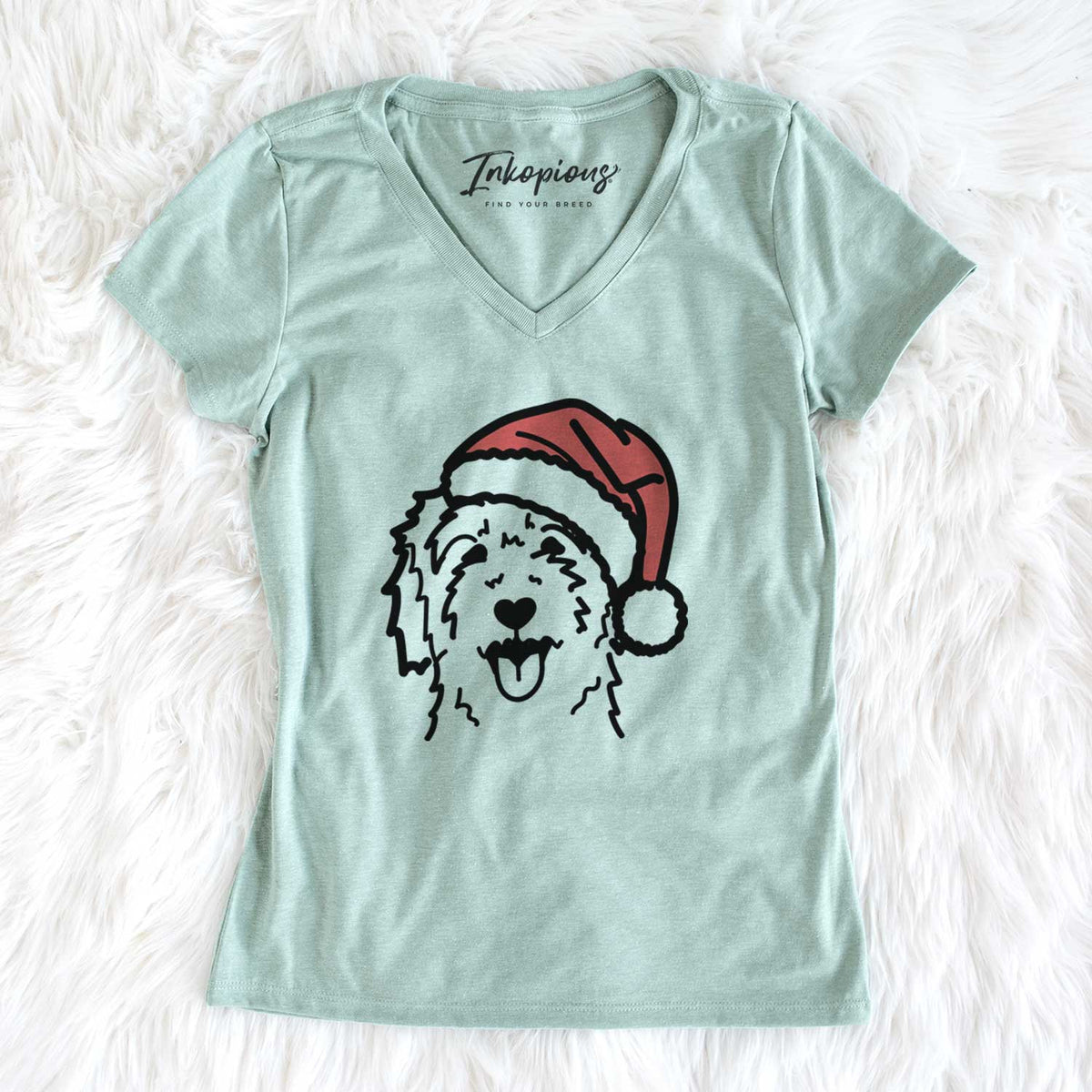 Jolly Goldendoodle - Women&#39;s V-neck Shirt