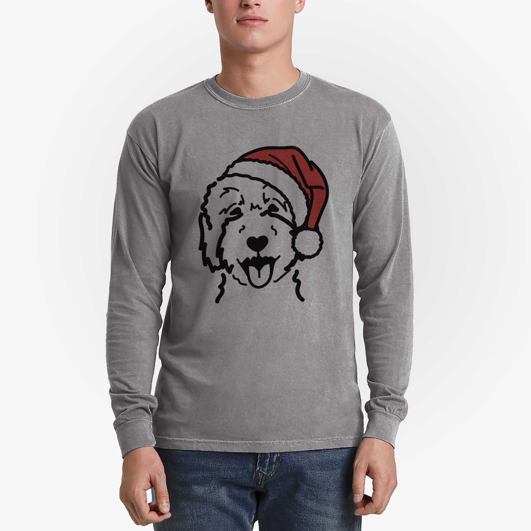 Jolly Goldendoodle 2 - Heavyweight 100% Cotton Long Sleeve