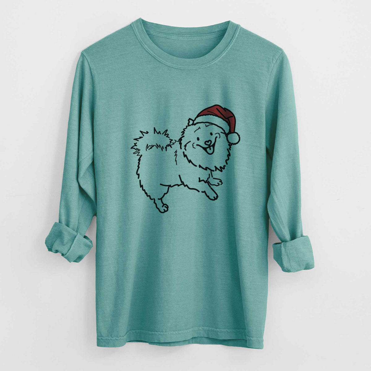 Jolly Pomeranian Mix - Goldie - Heavyweight 100% Cotton Long Sleeve