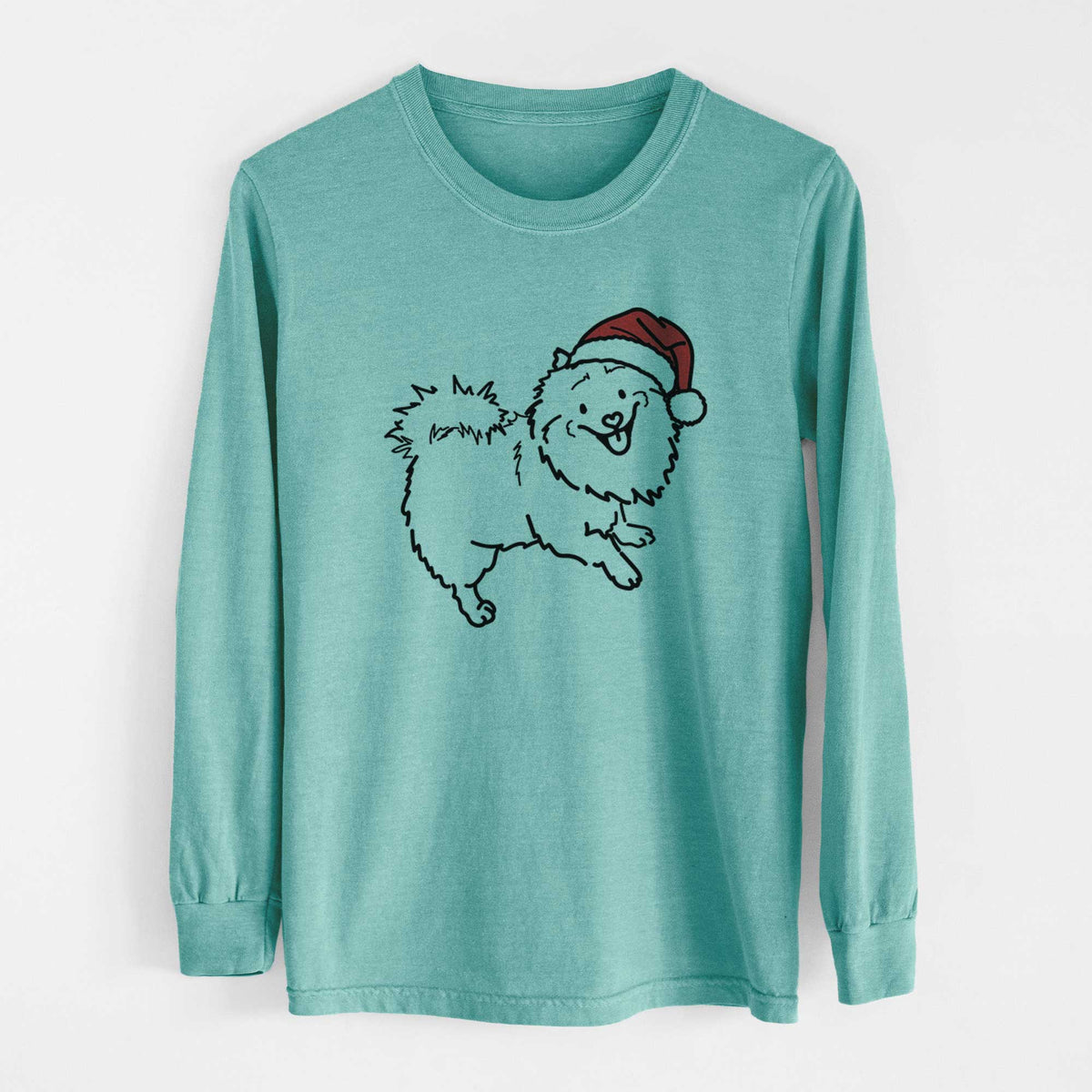 Jolly Pomeranian Mix - Goldie - Heavyweight 100% Cotton Long Sleeve