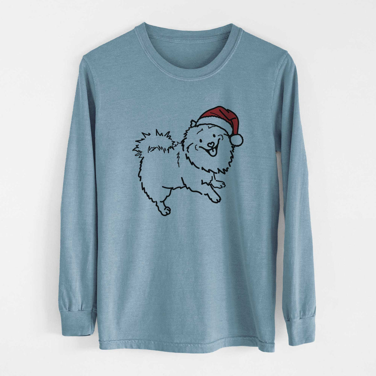 Jolly Pomeranian Mix - Goldie - Heavyweight 100% Cotton Long Sleeve