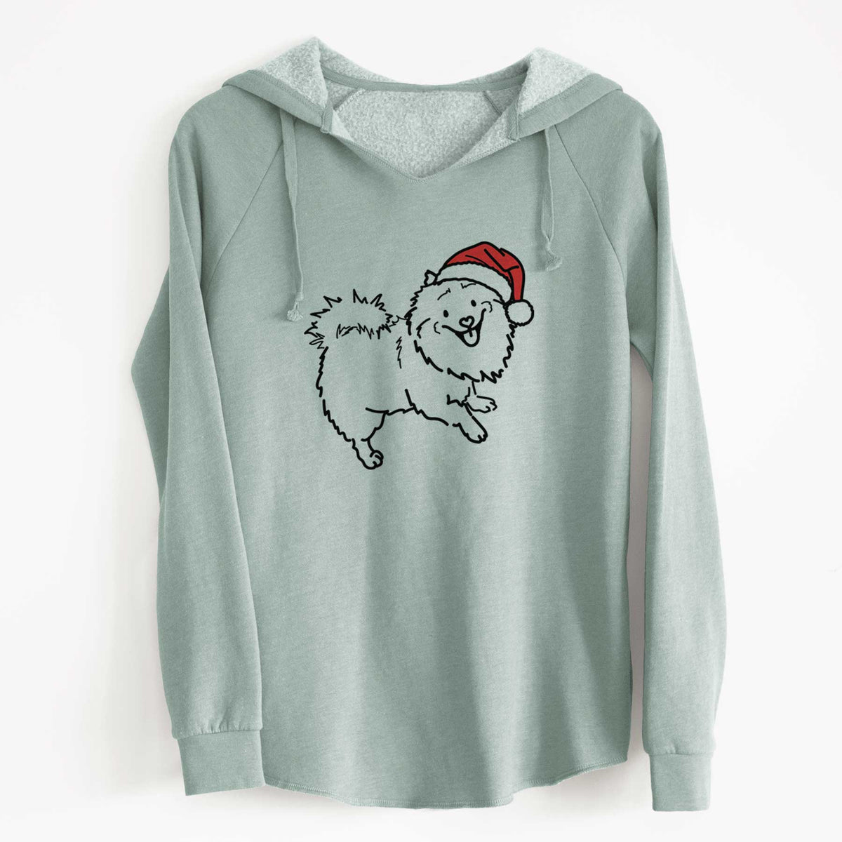 Jolly Pomeranian Mix - Goldie - Cali Wave Hooded Sweatshirt