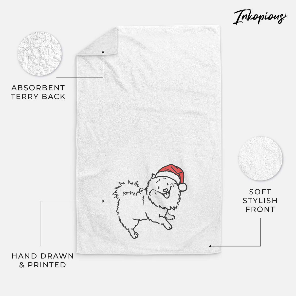 Jolly Pomeranian Mix - Goldie - Decorative Hand Towel