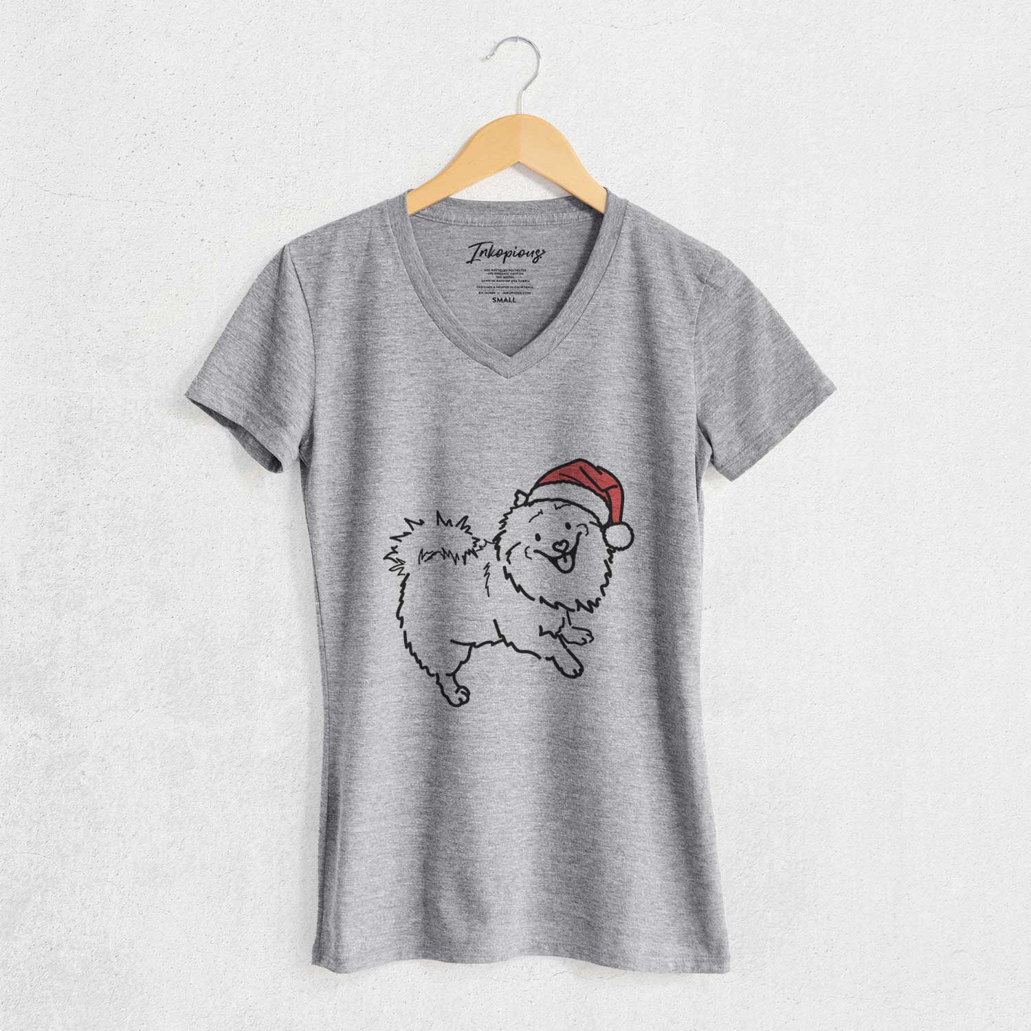 Jolly Pomeranian Mix - Goldie - Women's V-neck Shirt