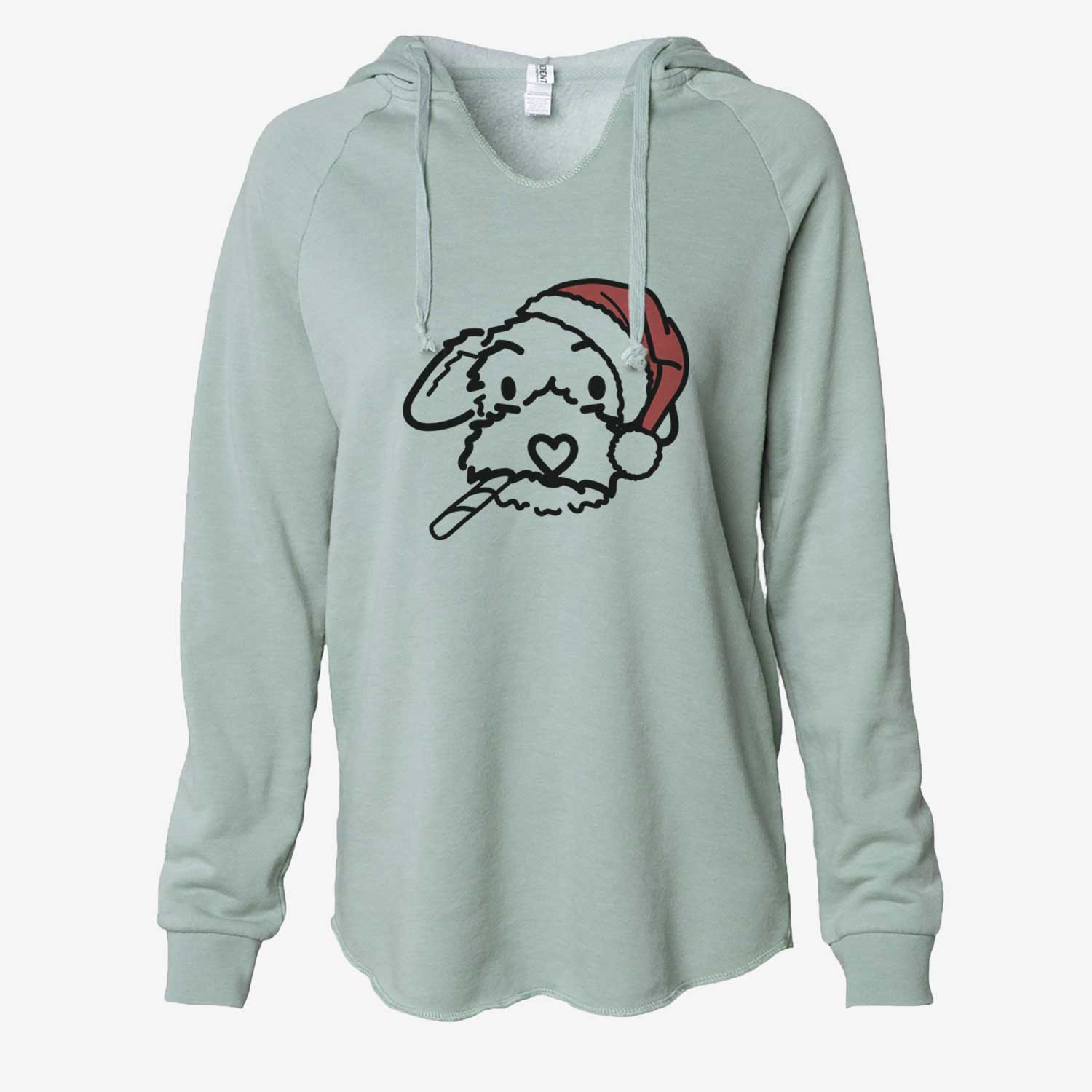 Jolly Poodle Mix - Gomer - Cali Wave Hooded Sweatshirt