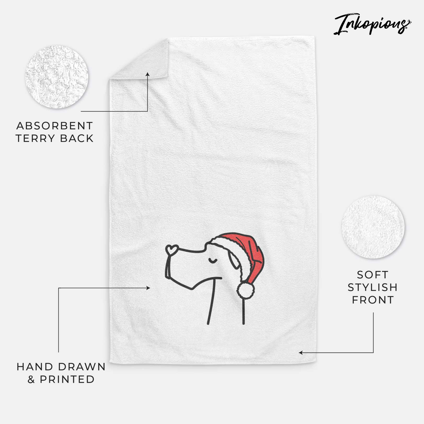 Jolly Great Dane - Decorative Hand Towel