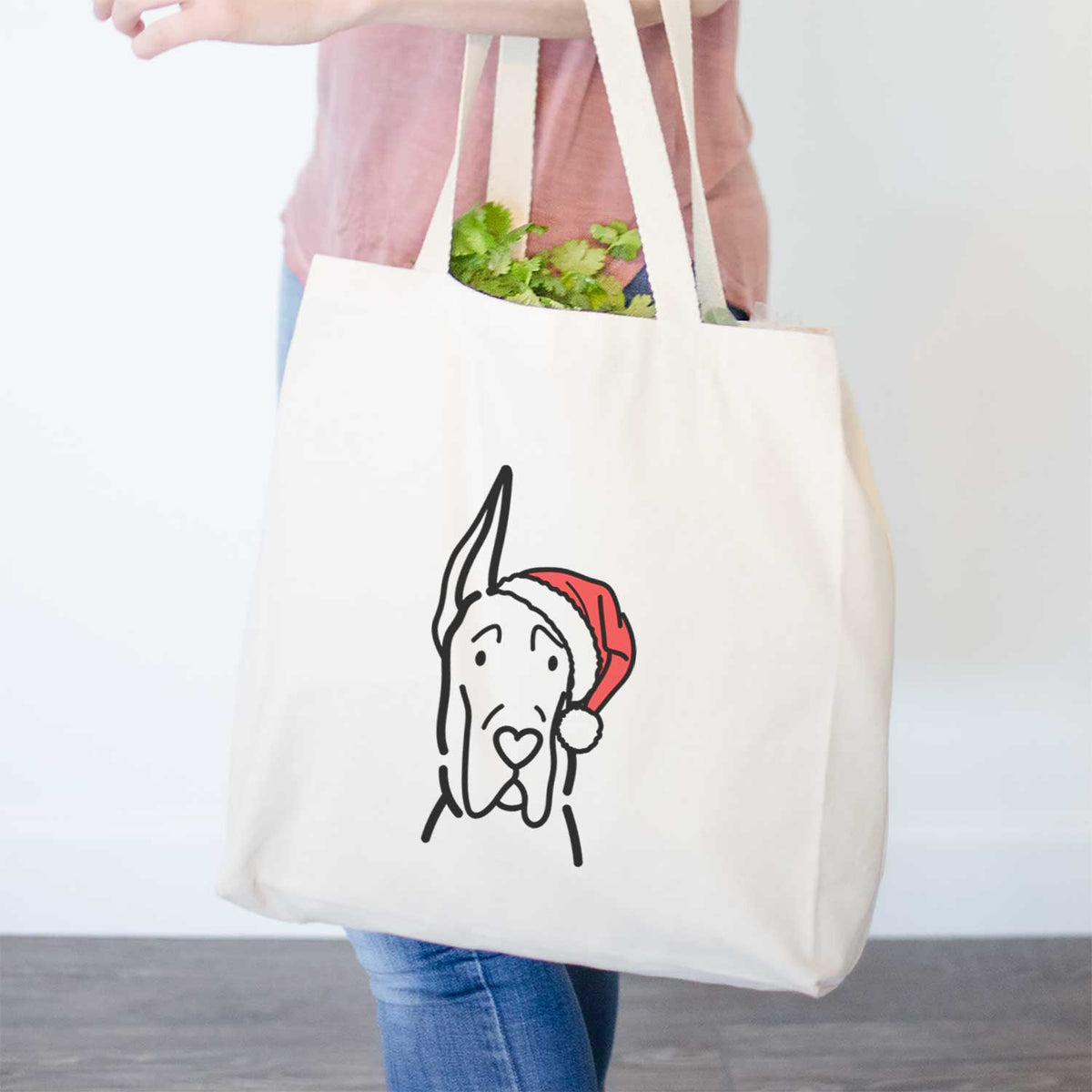 Jolly Great Dane with Cropped Ears - Tote Bag