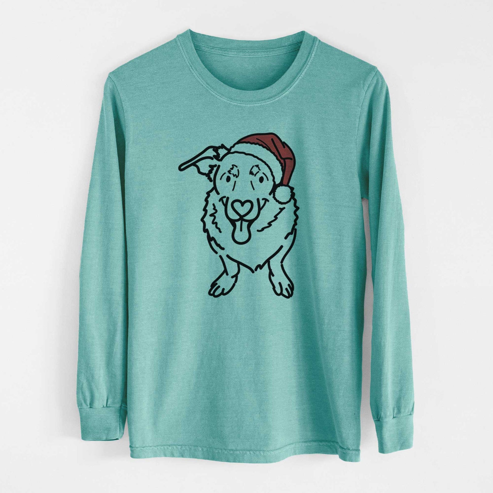 Jolly Basset Hound German Shepherd Mix - Gretchen - Heavyweight 100% Cotton Long Sleeve
