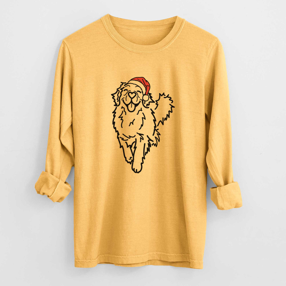 Jolly Golden Retriever - Hamlet - Heavyweight 100% Cotton Long Sleeve