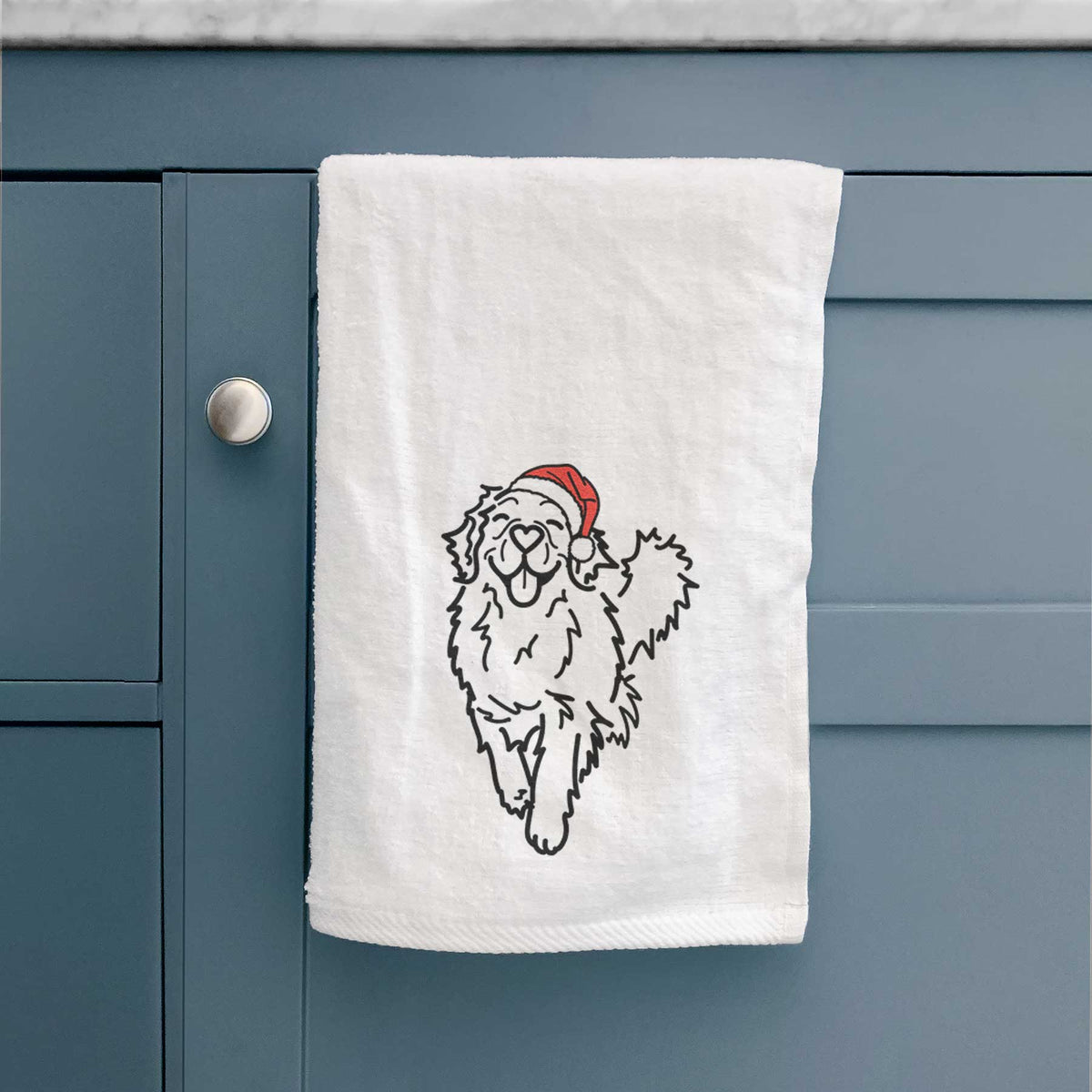 Jolly Golden Retriever - Hamlet - Decorative Hand Towel