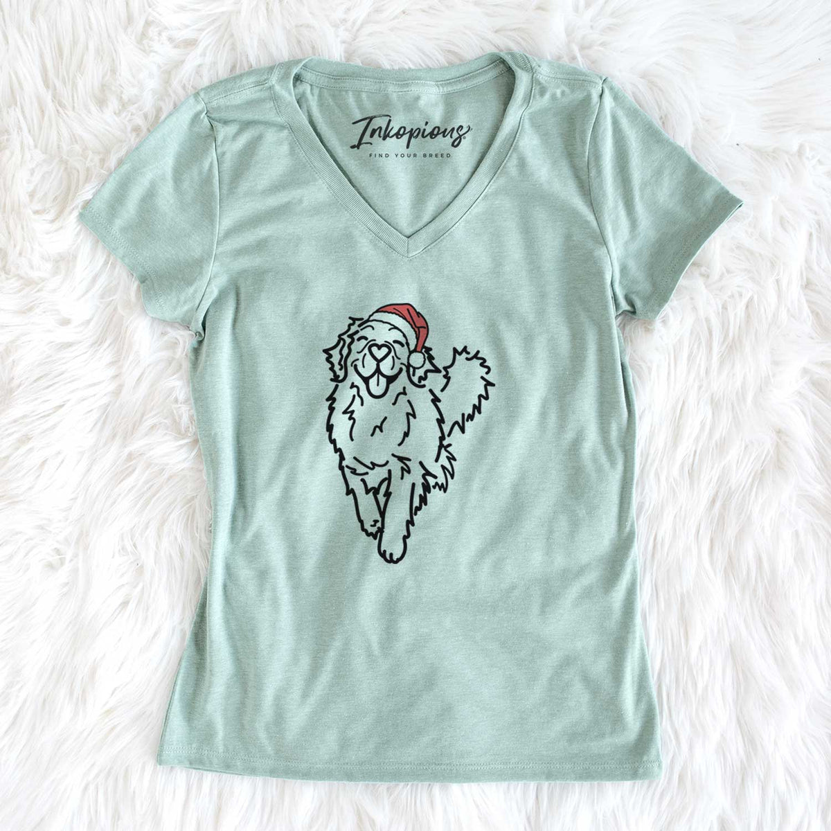 Jolly Golden Retriever - Hamlet - Women's V-neck Shirt
